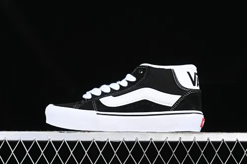 All categories Vans Vans series Vans Mid Vans Zhongbang Vans Knu Skool Vans official fat version of mid-top bread shoes VN000CQ96BTR